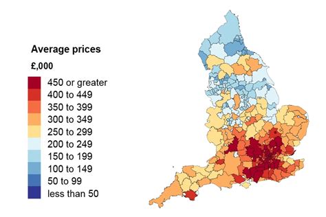 where are the cheapest property prices in the uk